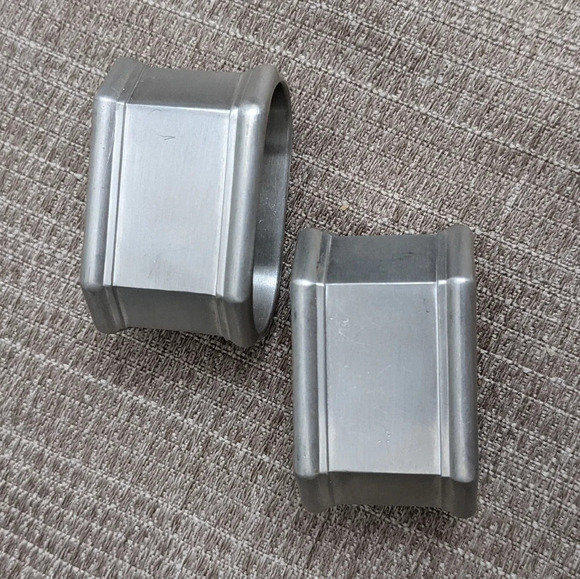 Vintage Gorham Octette Pewter napkin rings, 2 - Picture 2 of 6